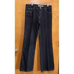 DKNY  Womens SOHO Straight Leg Dark Wash Denim Jeans Sz 12 Regular